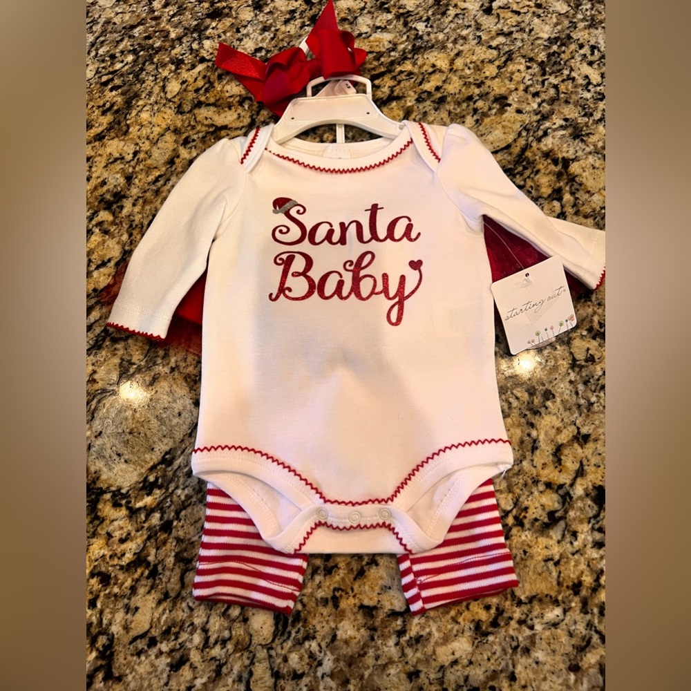 Santa Baby 3 piece set size 3 mth